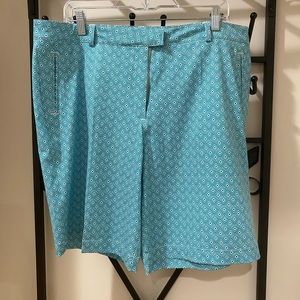 Lady Hagen Essentials 10” Printed Golf Shorts, NWT, Size 16